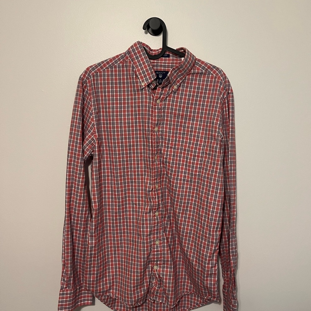 Men's Red Plaid Shirt